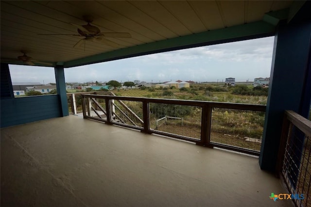 view of patio / terrace with a balcony