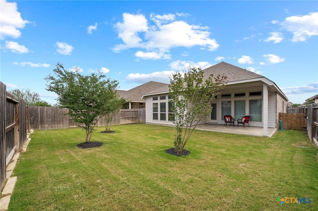 646 Arroyo Loma, New Braunfels, TX 78130 - back of property with a patio area and roof with shingles
