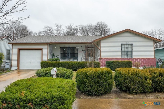 ranch-style house with a garage