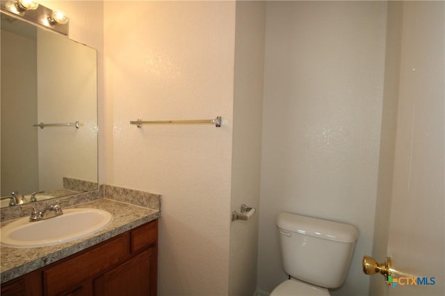 2604 Cross Timber Dr, Killeen, TX 76543 - half bathroom featuring toilet and vanity