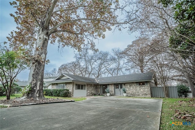 view of ranch-style house