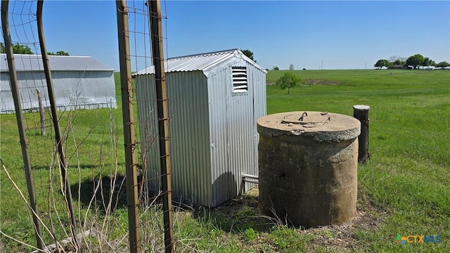 view of shed