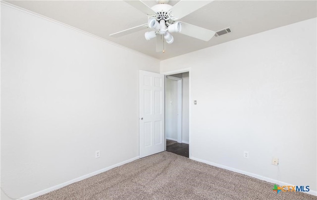 525 Teague Dr, Moody, TX 76557 - carpeted empty room with a ceiling fan and baseboards