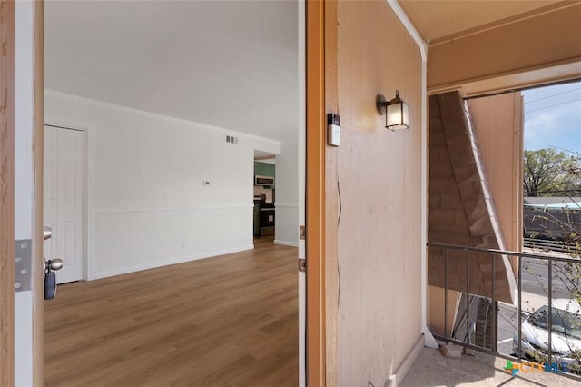 doorway to property with visible vents