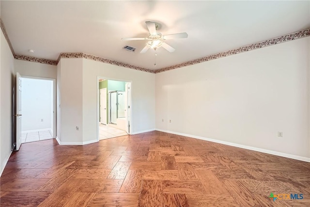 109 Ranch House Cv, Georgetown, TX 78633 - unfurnished room featuring ceiling fan and baseboards