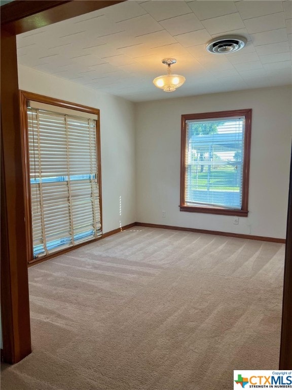 view of carpeted empty room