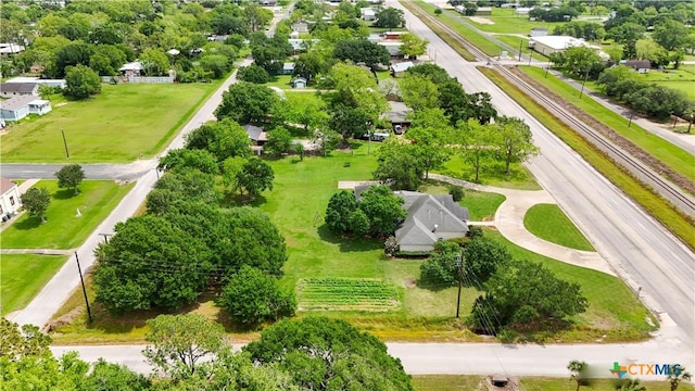 aerial view featuring a residential view