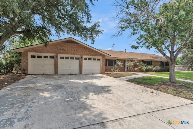 ranch-style house with a garage