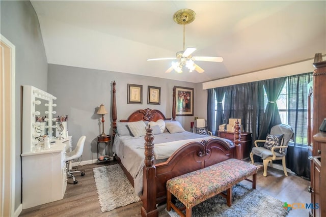 4108 Red River Cir, Temple, TX 76504 - bedroom featuring wood finished floors and ceiling fan
