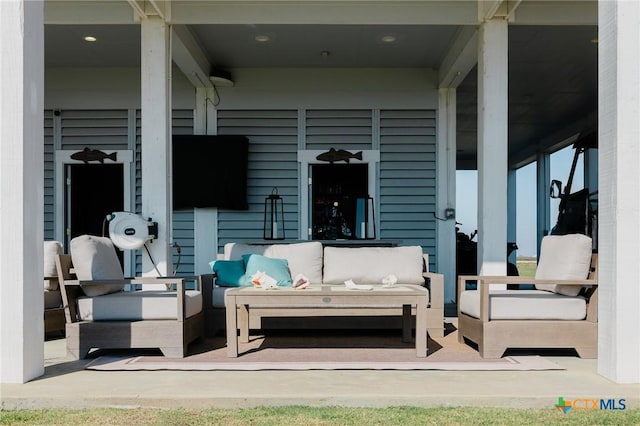 view of patio / terrace with outdoor lounge area