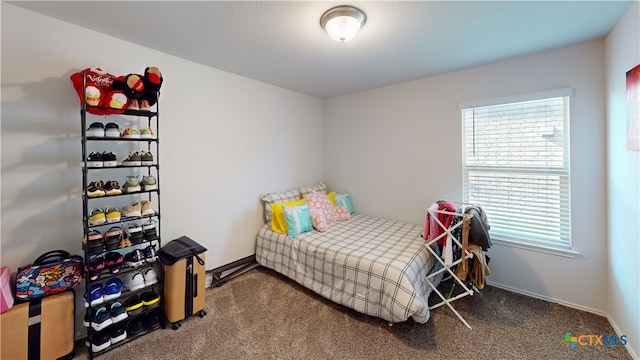 bedroom featuring carpet flooring