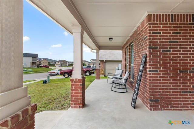 2020 Mallard Ct, Copperas Cove, TX 76522 - covered porch with a yard and a residential view
