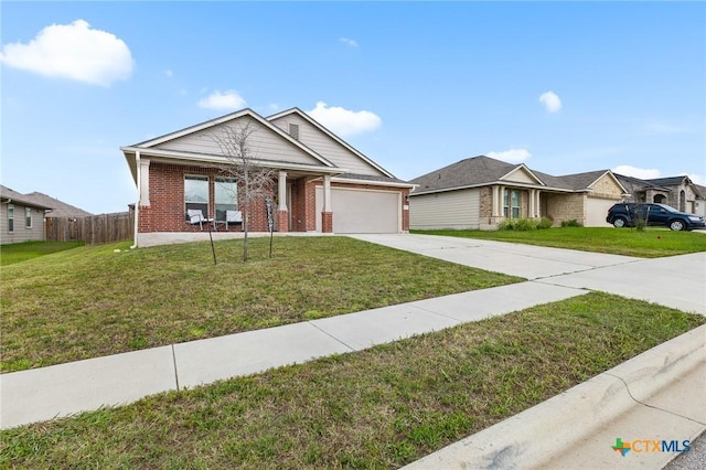 2020 Mallard Ct, Copperas Cove, TX 76522 - view of front of home with concrete driveway, a garage, brick siding, and covered porch
