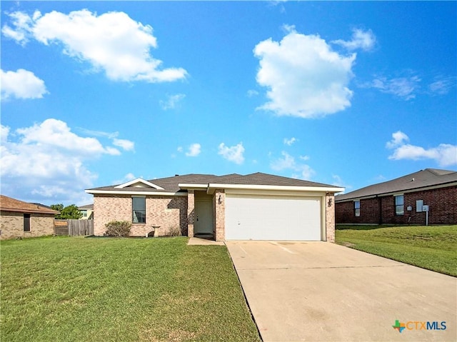 1116 Marlee Cir, Copperas Cove, TX 76522 - ranch-style house featuring concrete driveway, a garage, and brick siding