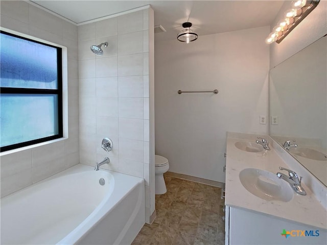1116 Marlee Cir, Copperas Cove, TX 76522 - full bath with double vanity and bathing tub / shower combination