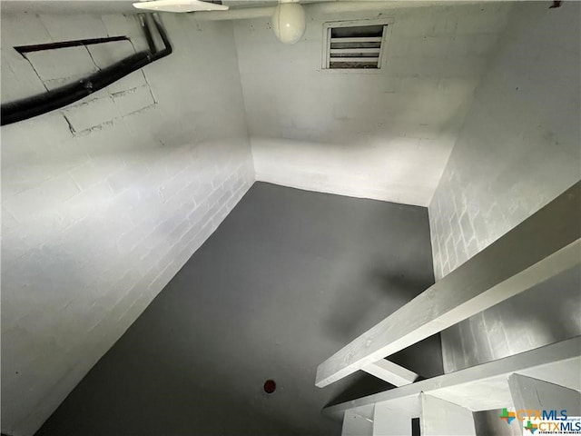 view of basement