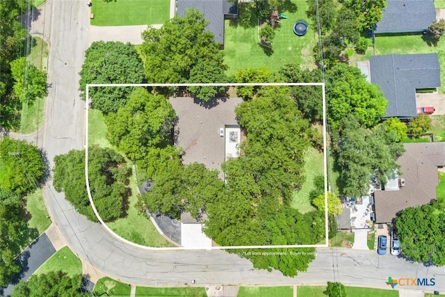 2302 Brooklawn Dr, Temple, TX 76502 - aerial view of property's location featuring property parcel outlined