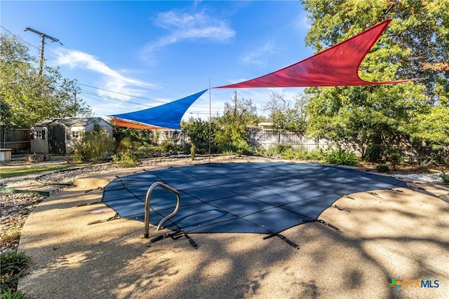 view of pool