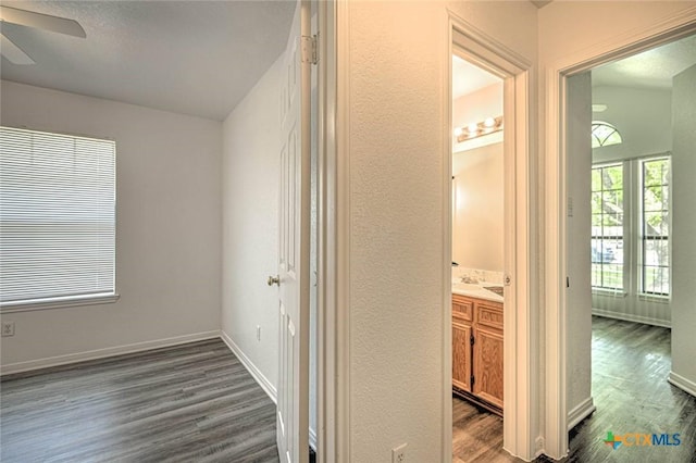 204 James Loop, Killeen, TX 76542 - hallway featuring wood finished floors and baseboards
