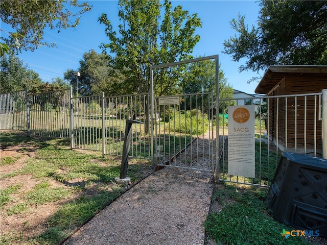 view of gate