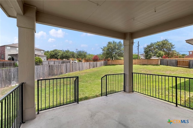213 Springtree Pkwy, Cibolo, TX 78108 - fenced backyard with a patio area