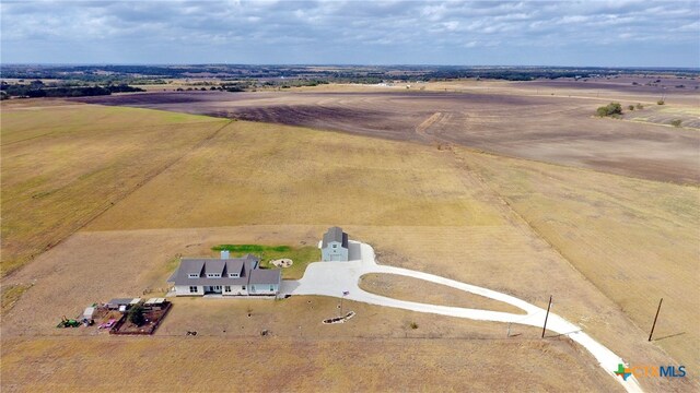 bird's eye view featuring a rural view