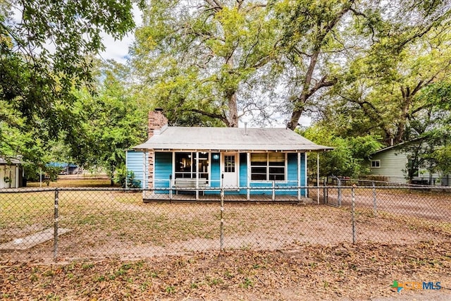 view of front of property with a porch