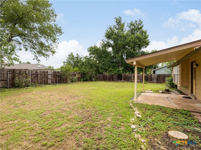 1304 Wroxton Way, Round Rock, TX 78664 - fenced backyard featuring a patio area