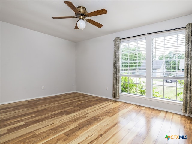 1304 Wroxton Way, Round Rock, TX 78664 - spare room with wood-type flooring and ceiling fan