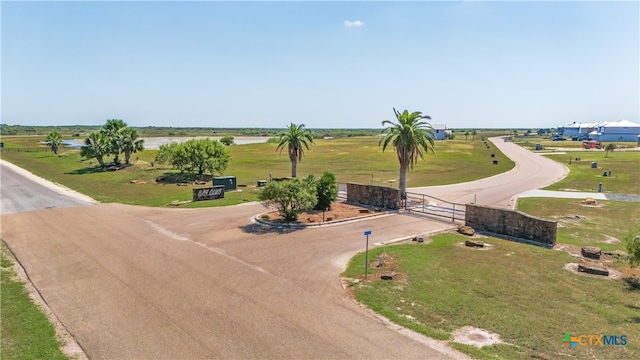 drone / aerial view with a rural view