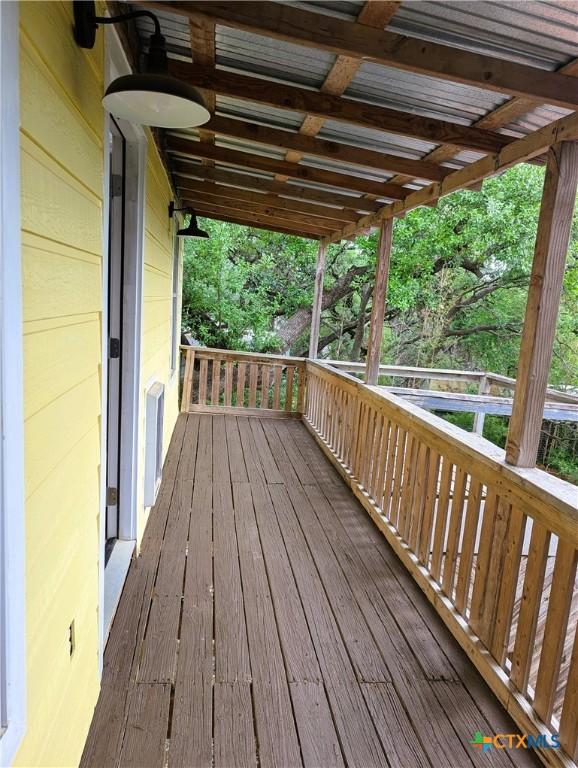 127 Forest Mist, Canyon Lake, TX 78133 - view of wooden deck
