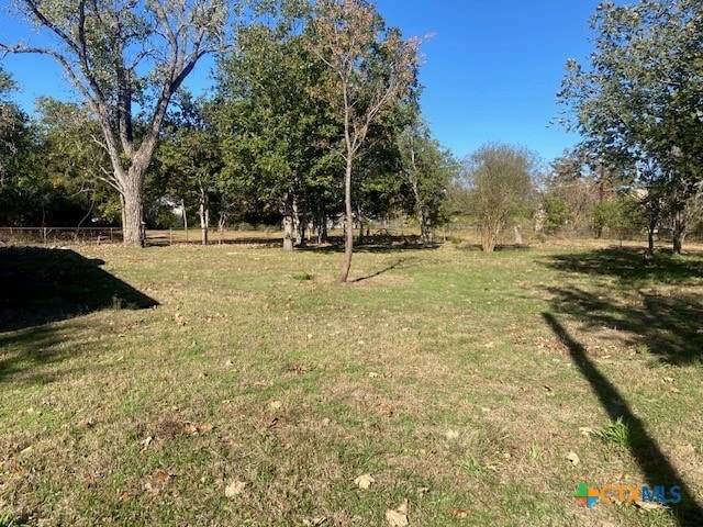 1025 E Fannin St, Luling, TX 78648 - view of grassy yard with view of wooded area