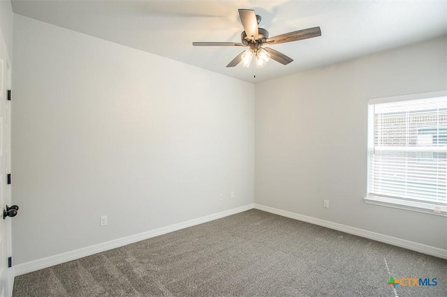 1002 Winchester Dr, Nolanville, TX 76559 - carpeted spare room with ceiling fan and baseboards