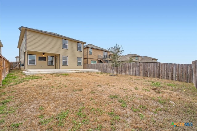 12039 Kettle Riv, San Antonio, TX 78245 - back of property with a patio and ceiling fan