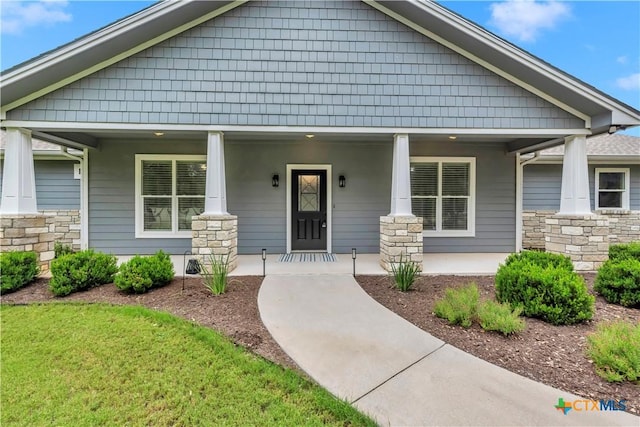 craftsman-style house with a porch