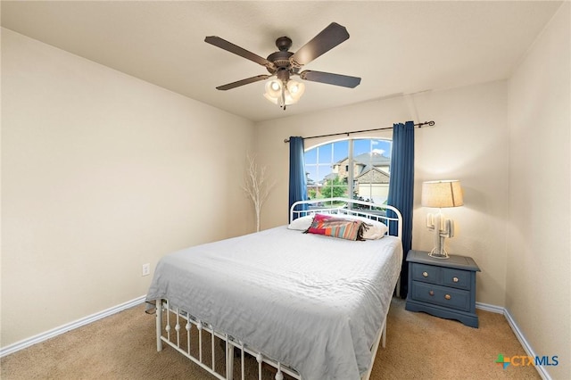 2006 Jesse Dr, Copperas Cove, TX 76522 - carpeted bedroom with baseboards and a ceiling fan