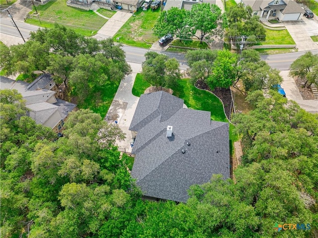 3935 Outpost Trce, Lago Vista, TX 78645 - aerial view of property and surrounding area with nearby suburban area