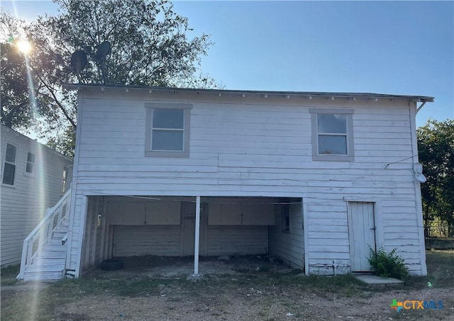 view of rear view of property