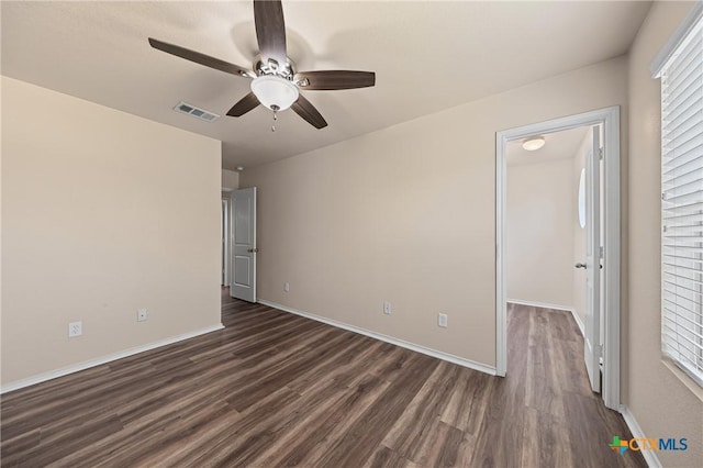 2007 Jefferson Ct, Belton, TX 76513 - unfurnished bedroom with dark wood finished floors and ceiling fan