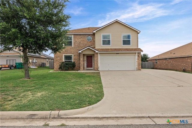 2007 Jefferson Ct, Belton, TX 76513 - traditional-style house with brick siding, a garage, and driveway