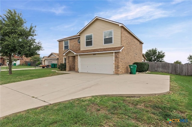 2007 Jefferson Ct, Belton, TX 76513 - view of front of property featuring brick siding, an attached garage, and concrete driveway