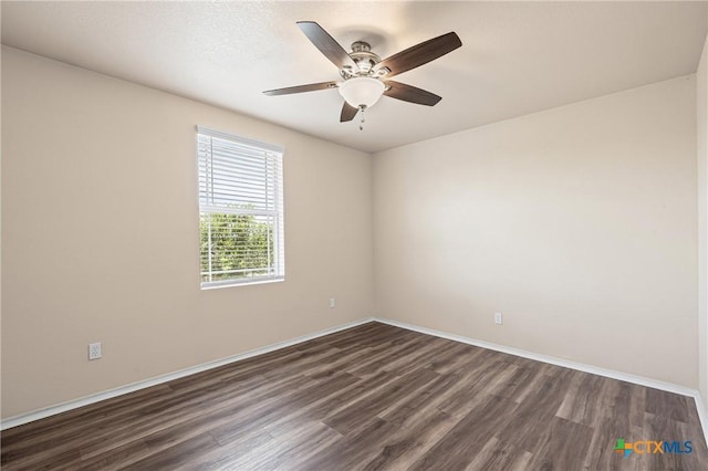 2007 Jefferson Ct, Belton, TX 76513 - unfurnished room featuring dark wood-style flooring and ceiling fan