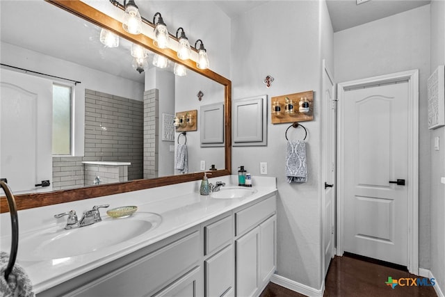 bathroom with vanity