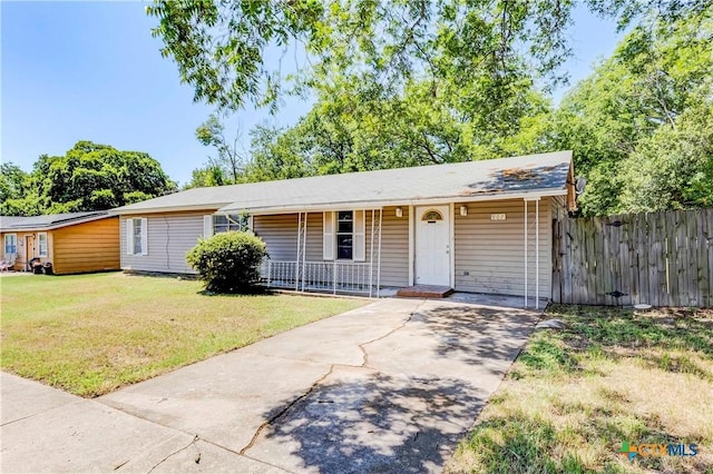 907 Curry Ave, Copperas Cove, TX 76522 - ranch-style home with covered porch and concrete driveway