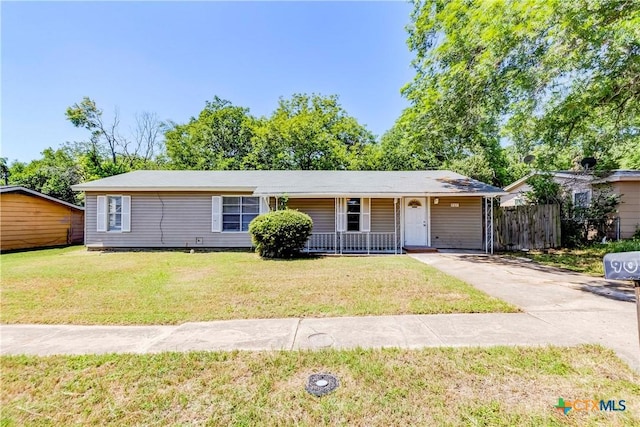 907 Curry Ave, Copperas Cove, TX 76522 - view of front facade featuring a porch and concrete driveway