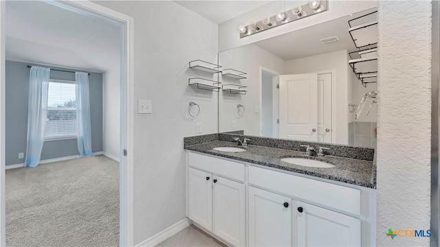 bathroom featuring vanity