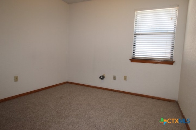 view of carpeted empty room