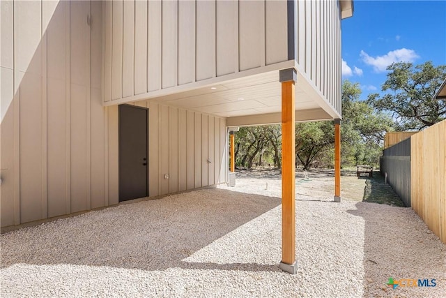 view of patio / terrace with fence