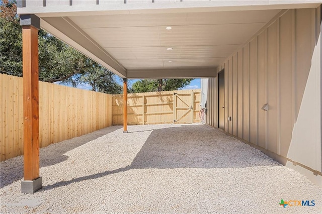 view of patio / terrace featuring a fenced backyard