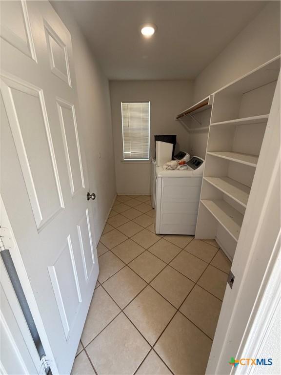 3054 Colorado Dr, Copperas Cove, TX 76522 - laundry area featuring light tile patterned floors